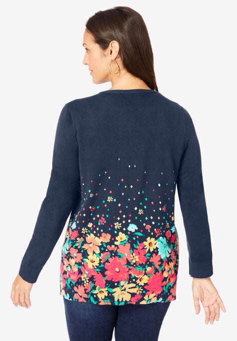 Fine Gauge Cardigan, , on-hover image number null
