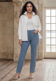 Comfort Waist Stretch Denim Straight-Leg Jean