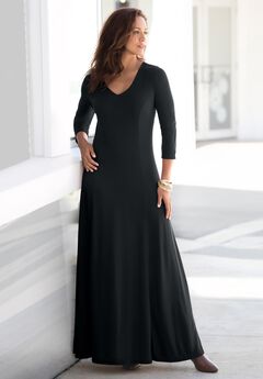 Double-V Maxi Dress