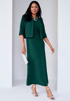 2-Piece Beaded Jacket Dress