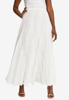 Plus Size White Skirts