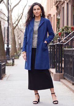Notch Collar Wool Coat