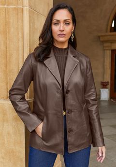Womens Plus Size Leather Coats