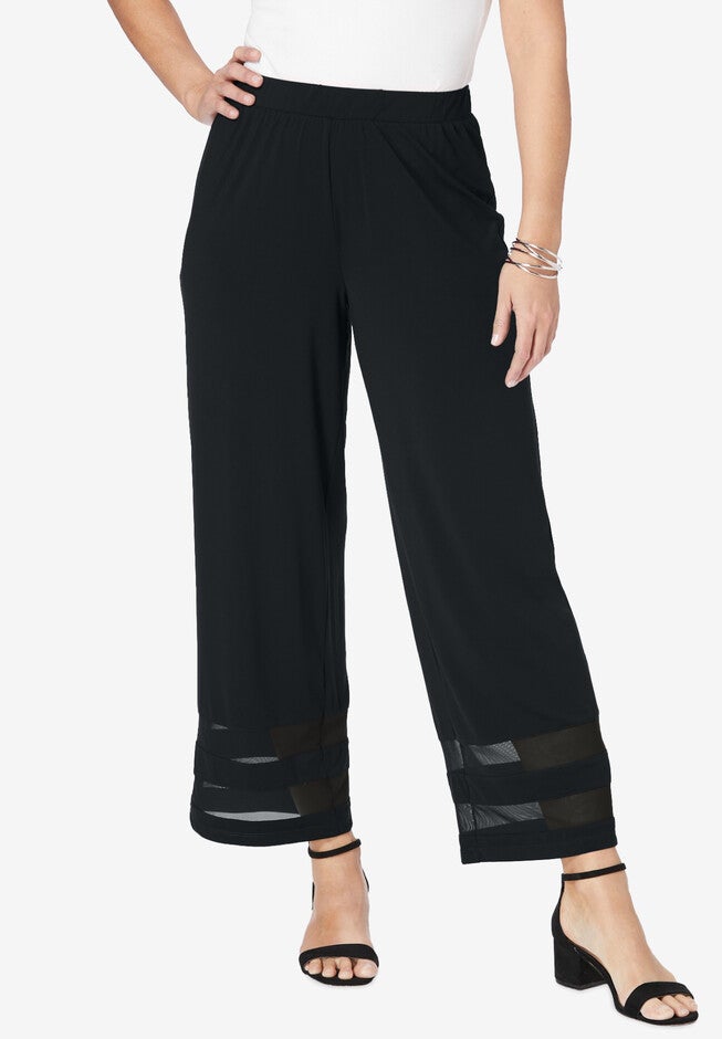 Knit Illusion Pant, BLACK, hi-res image number null