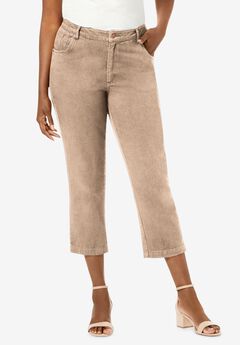 Classic Cotton Denim Capri