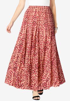 Flowing Crinkled Maxi Skirt