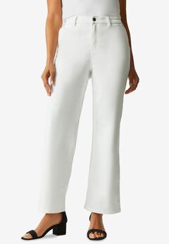 True Fit Stretch Denim Wide Leg Jean
