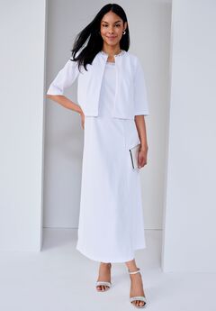 2-Piece Beaded Jacket Dress