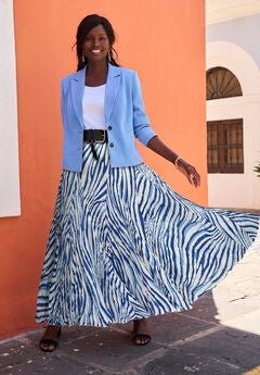 Flowing Crinkled Maxi Skirt