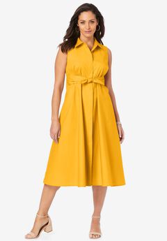 Plus Size Cotton Midi Dresses