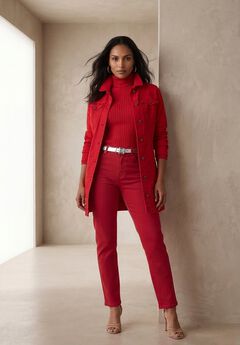 Plus Size Red Coats For Women