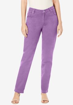 Classic Cotton Denim Straight-Leg Jean