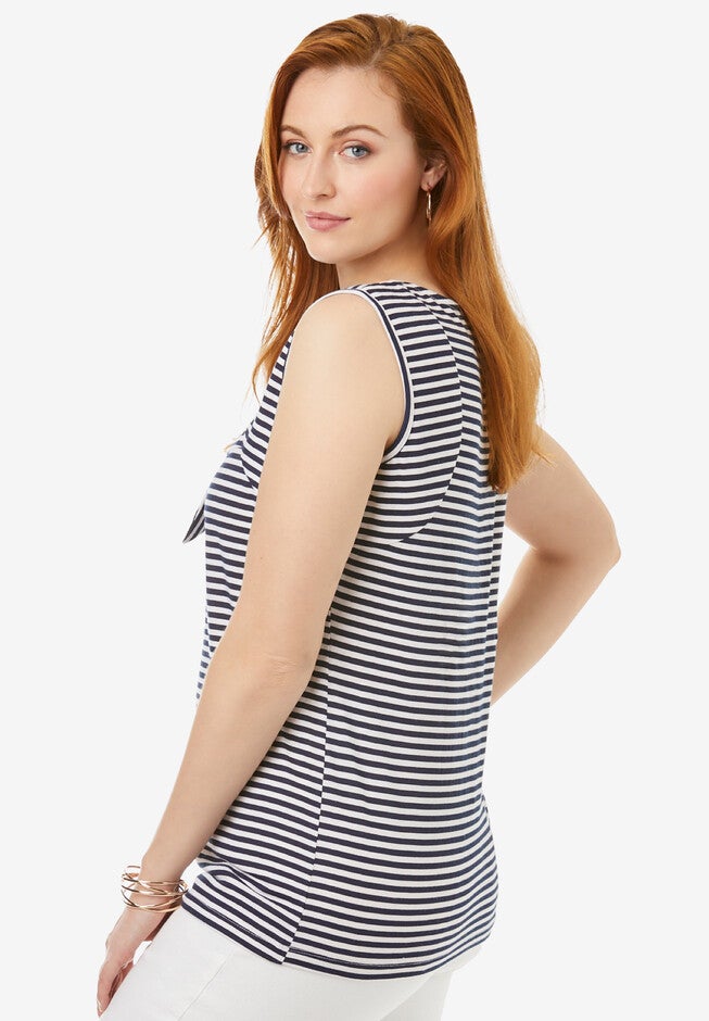 Tie Front Tank, , alternate image number null