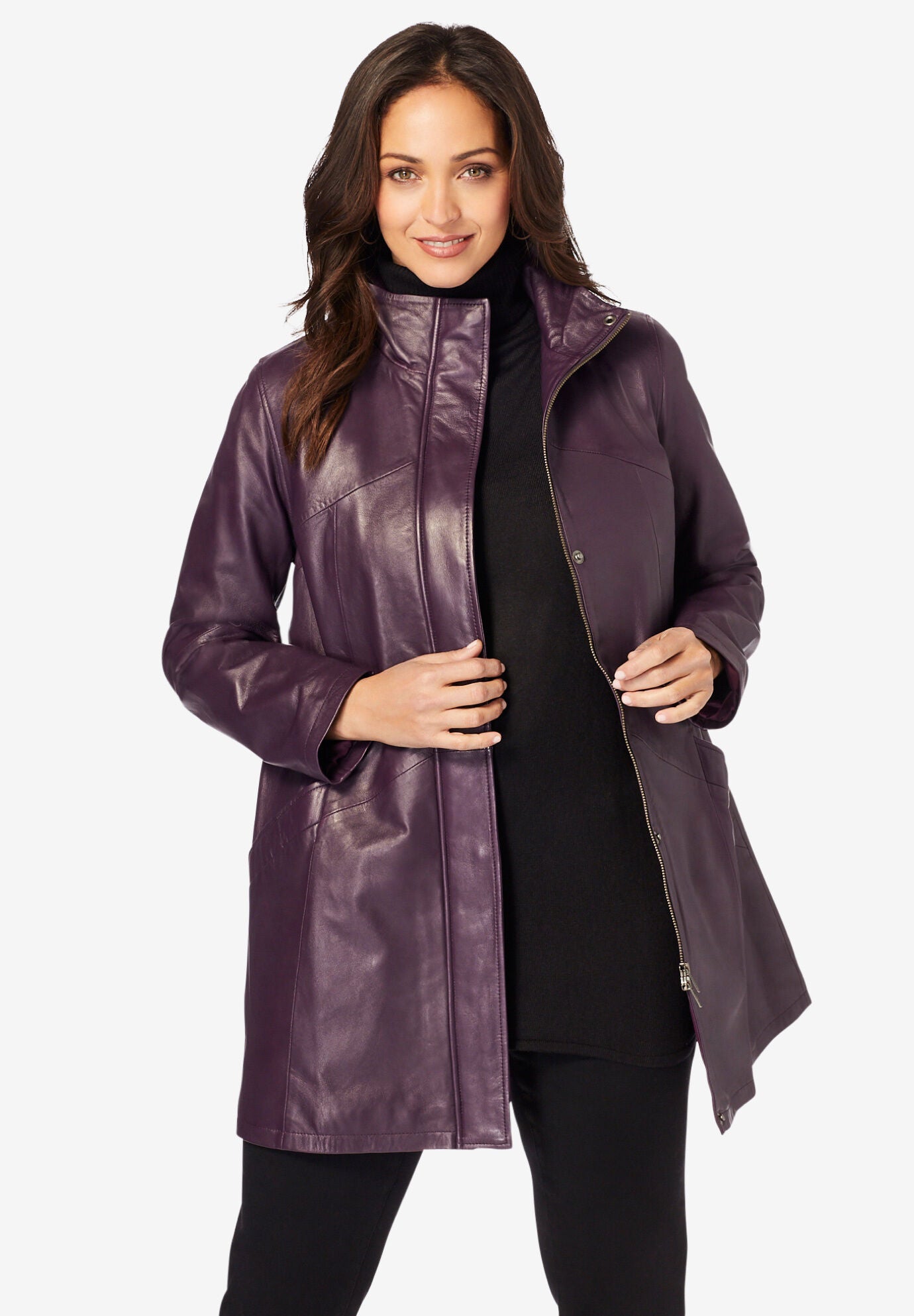 roamans leather coats
