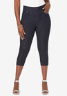 Comfort Waist Capris, INDIGO, hi-res image number null