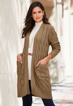 Cable Duster Sweater