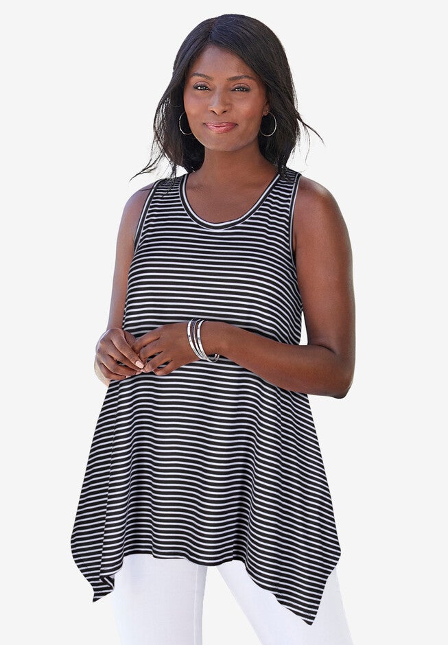 Sharktail Tank, BLACK STRIPE, hi-res image number null