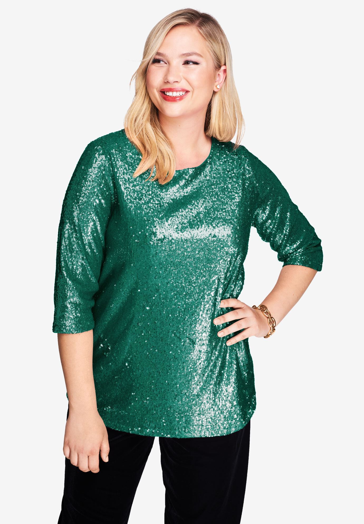 brand new plus Size 34 sequin tunic
