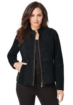 Womens Plus Size Suede Jackets