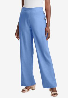 Linen Wide Leg Sailor Pant