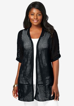 Crochet Long Cardigan