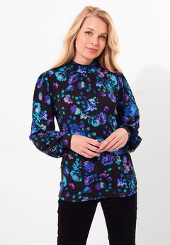 Stretch Knit Mockneck