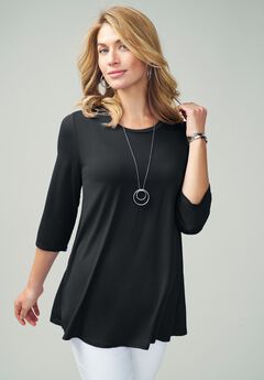 Stretch Knit Swing Tunic