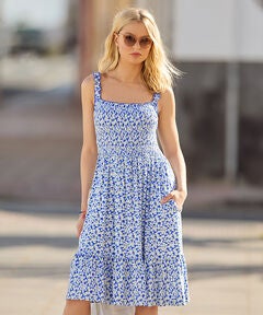 Square Neck Jersey Dress