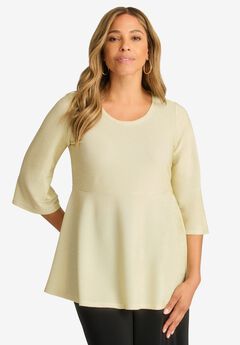 Shimmer Peplum Top