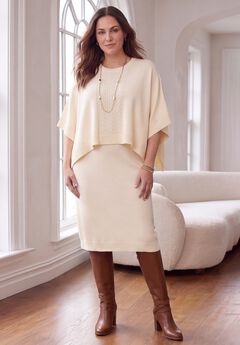 Plus Size Cable Knit Sweater Dresses