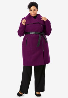 Women S Plus Size Wool Coats Fleece Jackets Roaman S