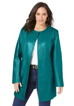 Three-Quarter Leather Jacket
