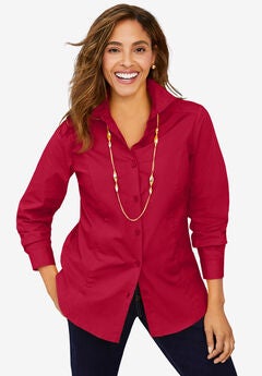 Wrinkle-Free Stretch Poplin Shirt