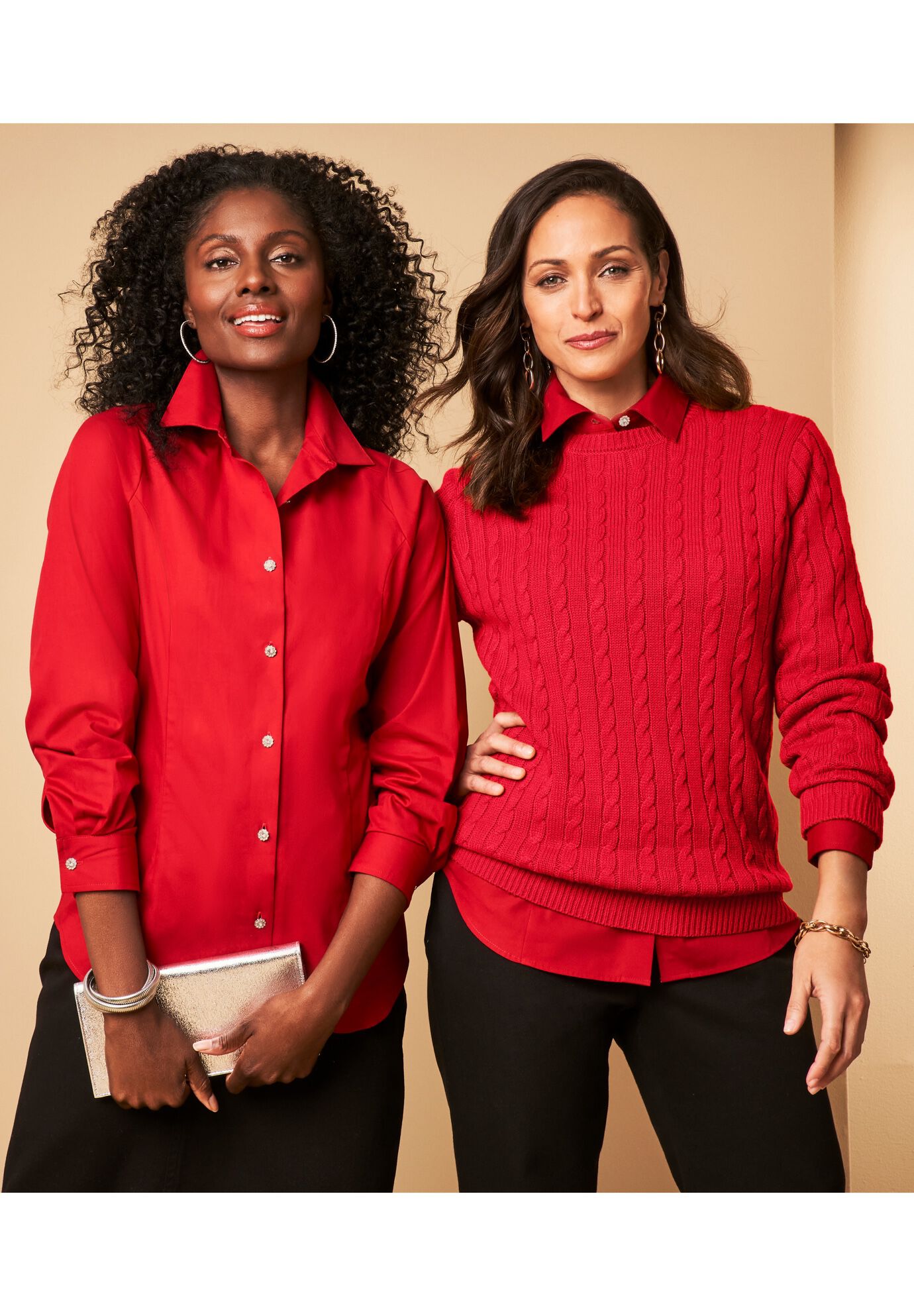 Cable Crewneck Sweater, , alternate image number 3