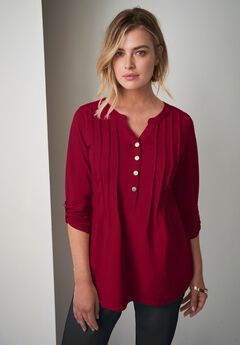 Stretch Pleated Tunic