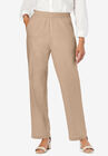Lightweight Linen-Blend Straight-Leg Pants, NEW KHAKI, hi-res image number null