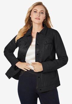 Denim Style Leather Jacket
