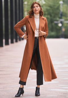 Trapeze Wool-Blend Coat