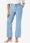 Wide Leg Jeans, LIGHT WASH, hi-res image number null