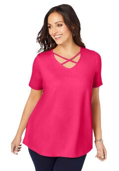 Plus Size Pink Tees