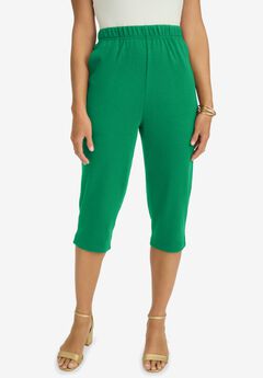 Plus Size Soft Capri Pants