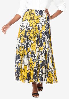 Flowing Crinkled Maxi Skirt