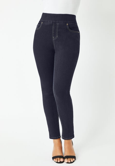 Comfort Waistband Skinny Jeans, , alternate image number null