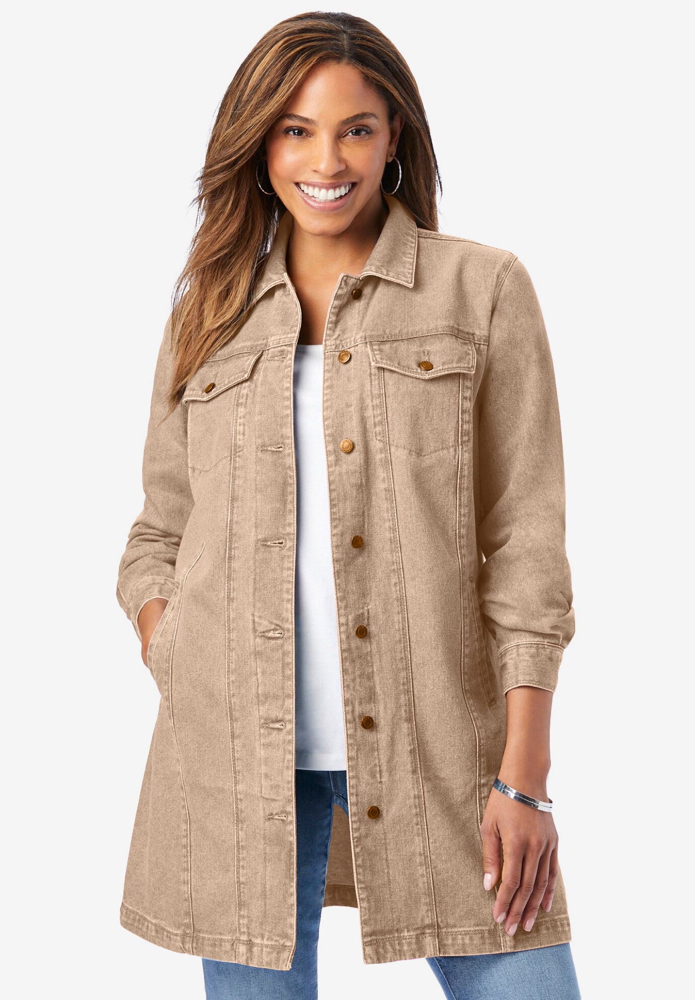 roamans denim jacket