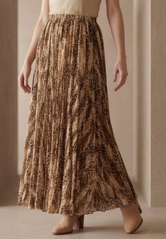 Flowing Crinkled Maxi Skirt