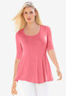 Peplum Tunic, TEA ROSE, hi-res image number null
