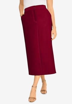 Plus Size Elastic Waistband Skirts