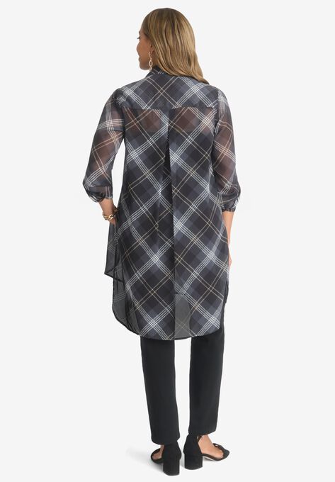 Sheer Georgette Mega Tunic, , on-hover image number null