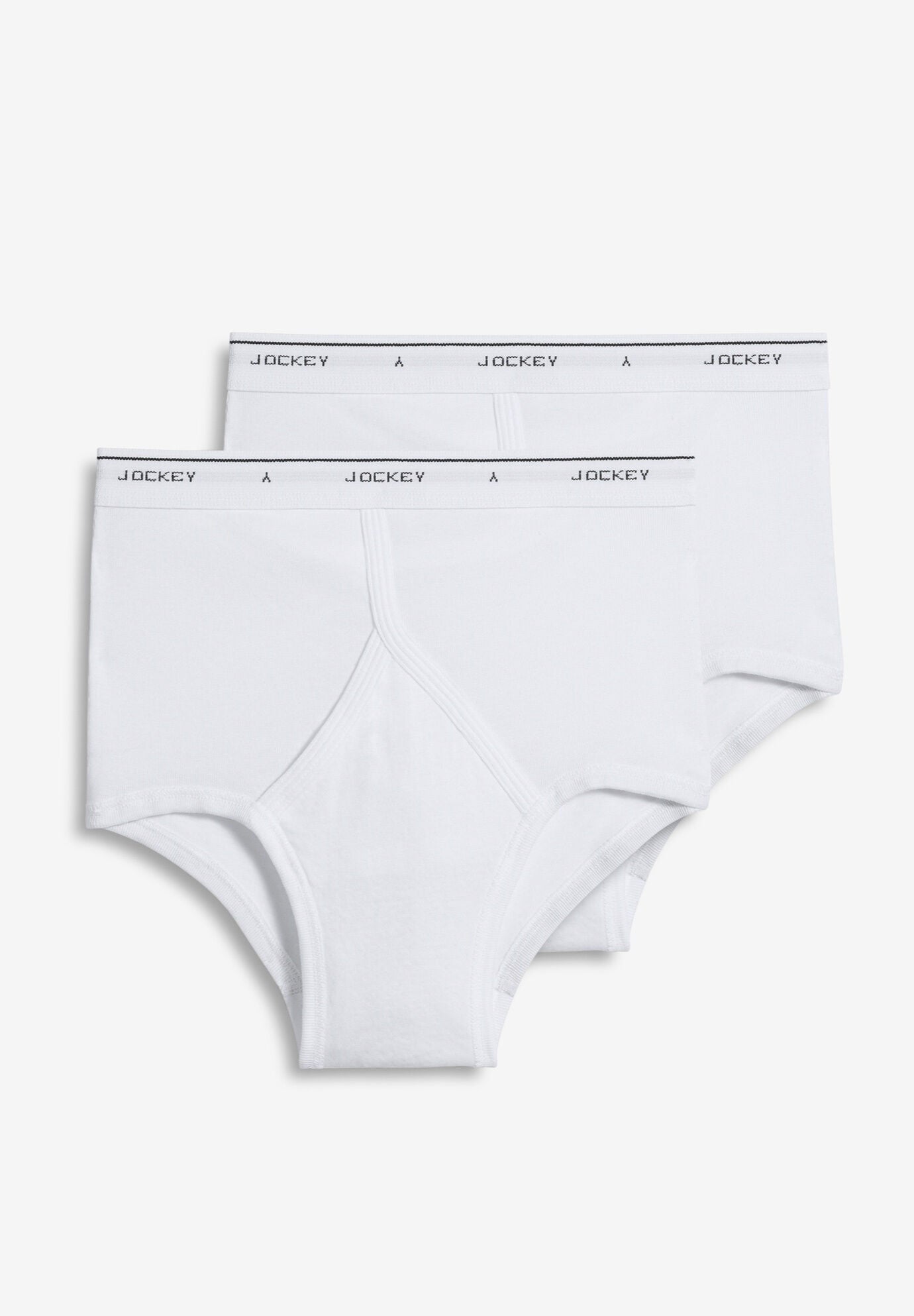 Jockey&reg; Classic Cotton Briefs 2-Pack, WHITE, hi-res image number 0