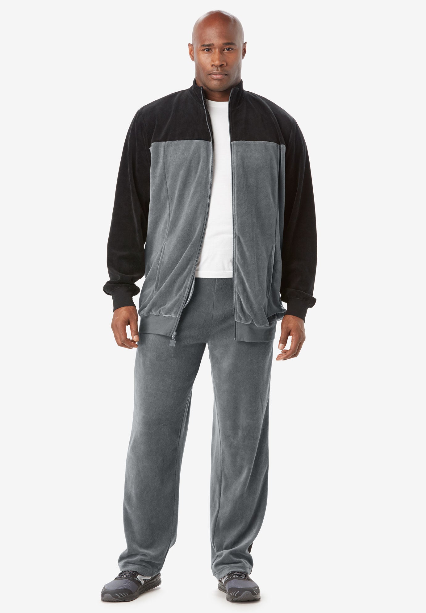 plus size velour sweatsuit